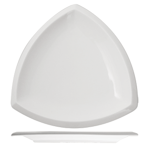 Тарелка «Кунстверк» треугольная;фарфор;,L=29,B=29см;белый COM- 3012031