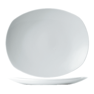 Тарелка «Тэйст» мелкая;фарфор;,L=20,B=18см;белый COM- 3011135