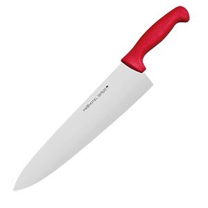 Нож поварской «Проотель»;сталь нерж.,пластик;,L=435/285,B=65мм;красный,металлич. COM- 4071973