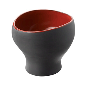 Чашка бульонная;керамика;450мл;D=97,H=73мм;черный,красный COM- 3120290