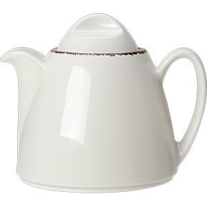 Чайник заварочный «Браун Дэппл»;фарфор;350мл;белый,коричнев. COM- 3150494