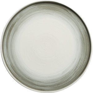 Тарелка «Айсио» с высоким бортом;фарфор;D=279,H=17мм;белый,серый COM- 3014369