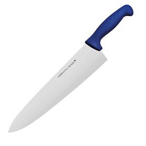 Нож поварской «Проотель»;сталь нерж.,пластик;,L=435/285,B=65мм;синий,металлич. COM- 4071975