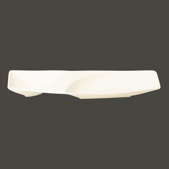 Тарелка RAK Porcelain Mazza прямоугольная, 2 секции, 53*17 см, RIC - 81220371