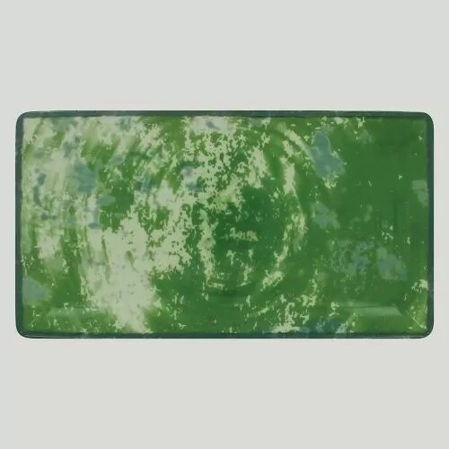 Тарелка RAK Porcelain Peppery прямоугольная плоская 33*18 см, зеленый цвет, RIC - 81220350