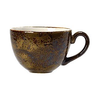 Чашка кофейная «Крафт Браун»;фарфор;85мл;D=65,H=50,L=85мм;коричнев. COM- 3130537