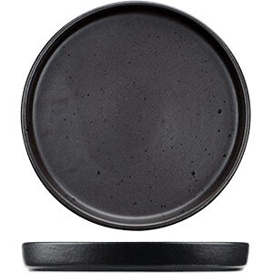 Тарелка «Оникс» с бортом;керамика;D=20см;черный COM- 3013170