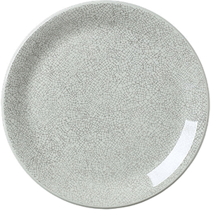 Тарелка  мелкая «Инк Грэй»;фарфор;D=25,2см;белый,серый COM- 03012949