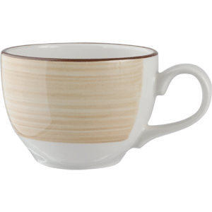 Чашка кофейная «Чино»;фарфор;85мл;D=65,H=50,L=85мм;белый,бежев. COM- 3130356