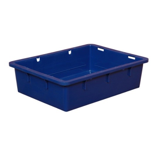 Ящик для продуктов без крышки;полиэтилен;30л;,H=14,1,L=53,2,B=40см;синий COM- 4019031