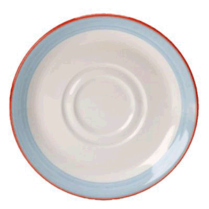 Блюдце «Рио Блю»;фарфор;D=118,H=15мм;белый,синий COM- 3022189