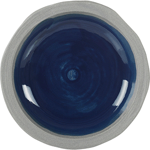 Тарелка глубокая «Нау»;керамика;350мл;D=210,H=38мм;синий COM- 3014066
