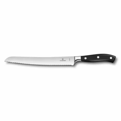 Нож для хлеба 23 см кованый Grand Maitre черная ручка Victorinox, RIC - 70001236