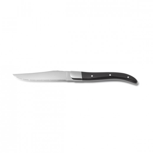 Нож для стейка 22,5 см с черной пластиковой ручкой