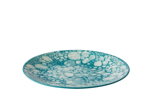Тарелка мелкая 27,5 см, Bubble turquoise
