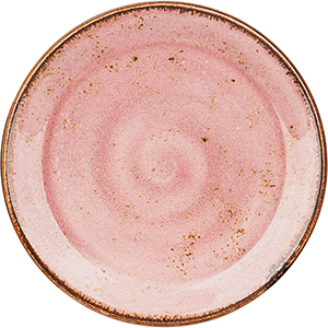 Тарелка «Крафт Распберри» мелкая;фарфор;D=25,H=3см;розов. COM- 3014233
