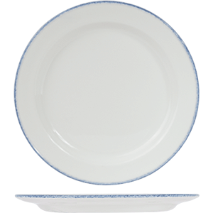 Тарелка «Блю Дэппл» мелкая;фарфор;D=160,H=16мм;белый,синий COM- 3010301