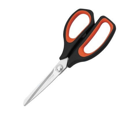 Ножницы кухонные «Прошеф»;сталь нерж.,полипроп.;,L=21,5см;черный,красный COM- 4070753