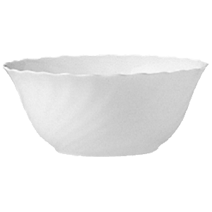 Салатник «Трианон»;стекло;0,9л;D=18,H=8см;белый COM- 3030901