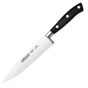 Нож поварской «Ривьера»;сталь нерж.,полиоксиметилен;,L=270/150,B=28мм;черный,металлич. COM- 4072421