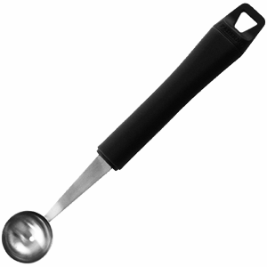 Нож-нуазетка «Шар»;сталь,полипроп.;D=30,H=15,L=185/58мм;черный,металлич. COM- 2050315