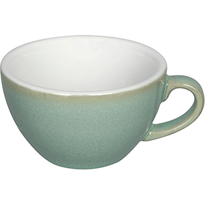 Чашка чайная «Эгг»;фарфор;200мл;,H=55,L=115,B=95мм;зелен. COM- 3141477