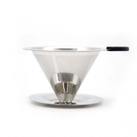 Воронка фильтр для заваривания кофе, пуровер (дриппер) 1 чашка нерж. P.L.- Barbossa, RIC - 30000249