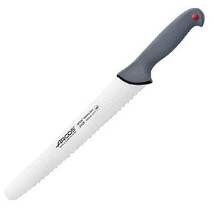 Нож для хлеба «Колор проф»;сталь нерж.,полипроп.;,L=38/25см;серый COM- 4072202