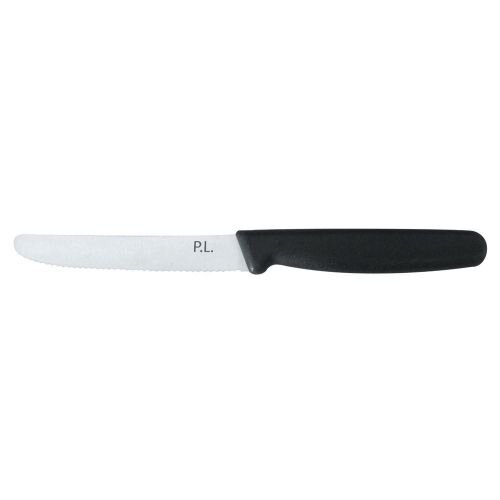 Нож PRO-Line для масла 16 см волнистое лезвие черная ручка , RIC - 99002003