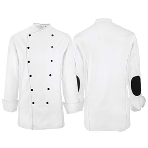 Куртка поварская 46 разм.;полиэстер,хлопок;белый,черный COM- 4143831