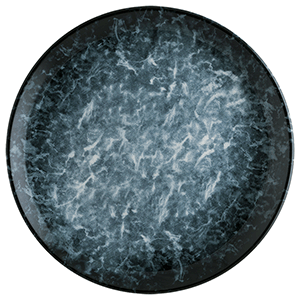Тарелка мелкая «Сепиа»;фарфор;D=21см;черный COM- 03013993