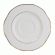 Блюдце «Афродита»;фарфор;D=170,H=18мм;белый,золотой COM- 03022059