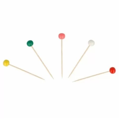 Пика "Цветные шарики" 6,5 см, 144 шт, RIC - 81211316