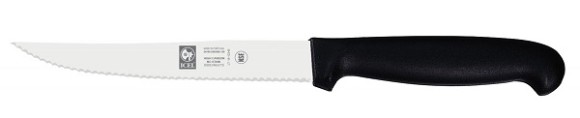 Нож кухонный 150/260 мм. черный с волн. кромкой PRACTICA Icel /1/6/