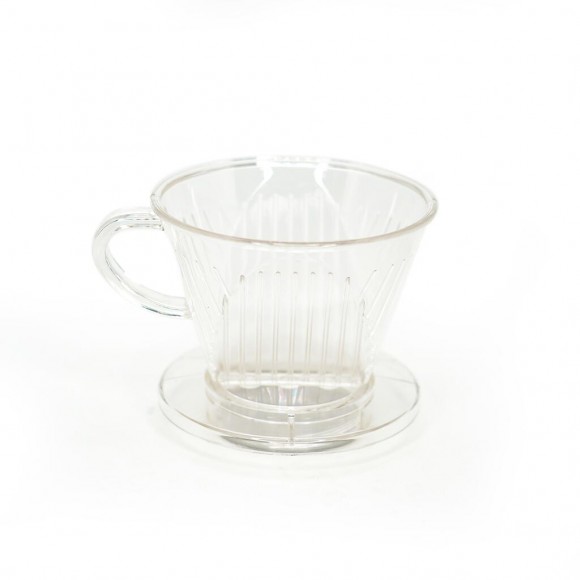 Воронка фильтр для заваривания кофе, пуровер (дриппер) 2-4 чашки стекло P.L.- Barbossa, RIC - 30000246