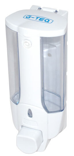 Дозатор для жидкого мыла 0,38 л. белый пластик. (2196) (201123-1) /1/40/, MAG - 54488