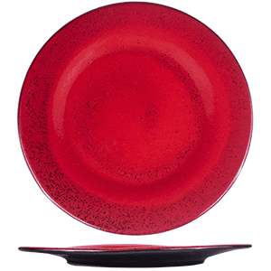 Тарелка «Млечный путь красный»;фарфор;D=20см;красный,черный COM- 3013095