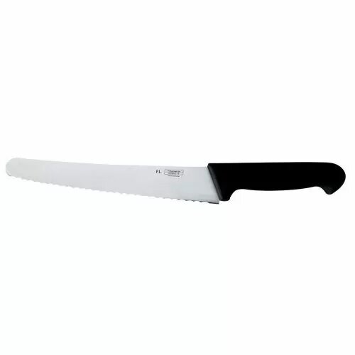 Нож кондитерский 25 см волнистое лезвие PRO-Line черная ручка , RIC - 99005017
