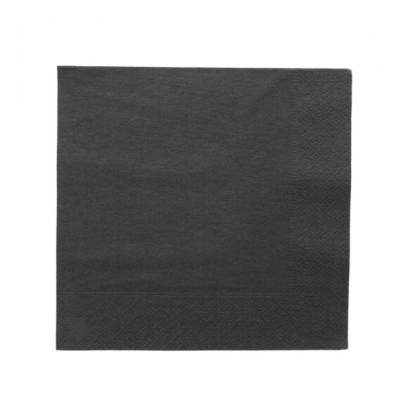 Салфетка бумажная двухслойная черная, 40*40 см, 100 шт, Garcia de PouИспания, RIC - 81210036