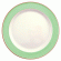 Тарелка сервировочная «Рио Грин»;фарфор;D=300,H=25мм;белый,зелен. COM- 03011218