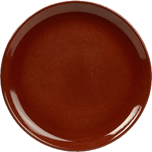 Тарелка «Терра Ред» мелкая;керамика;D=240,H=25мм;красный COM- 3012953