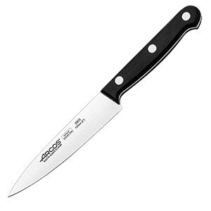 Нож поварской «Универсал»;сталь нерж.,полиоксиметилен;,L=223/120,B=25мм;черный,металлич. COM- 4072404