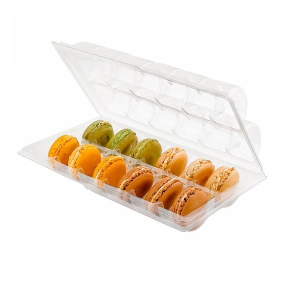 Упаковка с отделениями для 12 макарон/печенья/конфет, 13,3*22,5*5 см, РЕТ, Garcia de Pou, RIC - 81211054