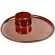 Тарелка с подставкой д/яйца;керамика;D=15,6см;красный COM- 03171754