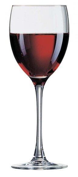 Набор бокалов для вина 250 мл. d=70, h=200 мм красн. Эталон /12/660/, (12 ШТ в упаковке), MAG - 47300