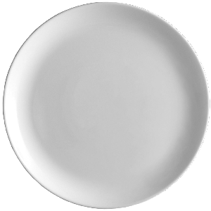 Тарелка «Эволюшнс Уайт» мелкая;стекло;D=25см;белый COM- 3013312