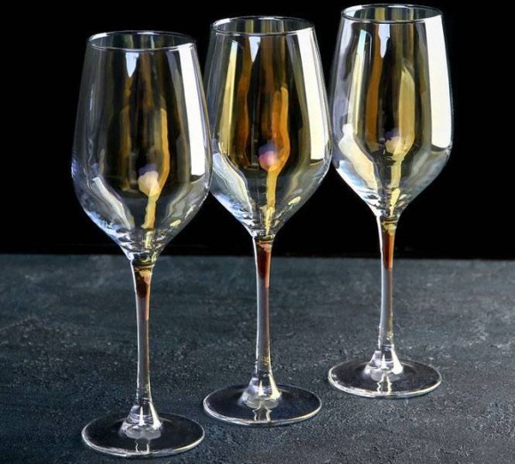 Набор 6-ти бокалов для вина 270мл "Сияющий графит", Селест, MRP - P1565