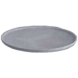 Тарелка «Гранит»;фарфор;D=26см;серый,матовый COM- 3013318