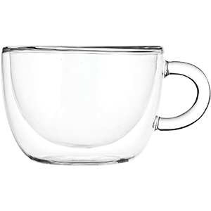 Чашка чайная «Проотель» двойные стенки;термост.стекло;300мл;D=103,H=70мм;прозр. COM- 3141023