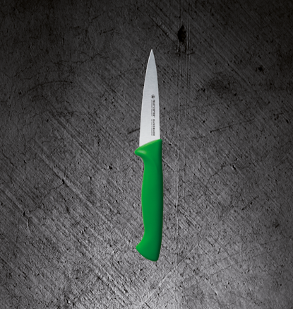 Нож Zepter для овощей с зеленой ручкой PROFESSIONAL KP-010